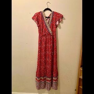 Bebop Red Maxi Dress